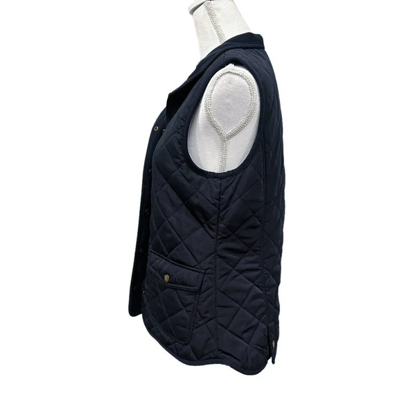 The Savile Row Co. London Blue Quilted Lightweight Vest - Picture 4 of 10
